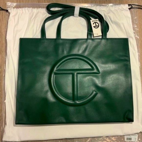 Telfar Bags Large Dark Olive Telfar Bag Poshmark